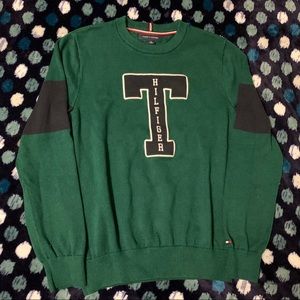 Tommy Hilfiger Green Embroidered Sweater